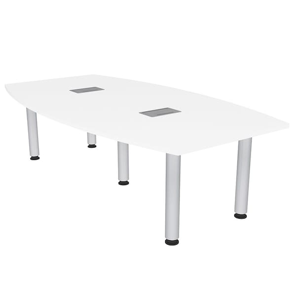 45.25 in W, 84 in L, 29 in H, Engineered Wood Top, White